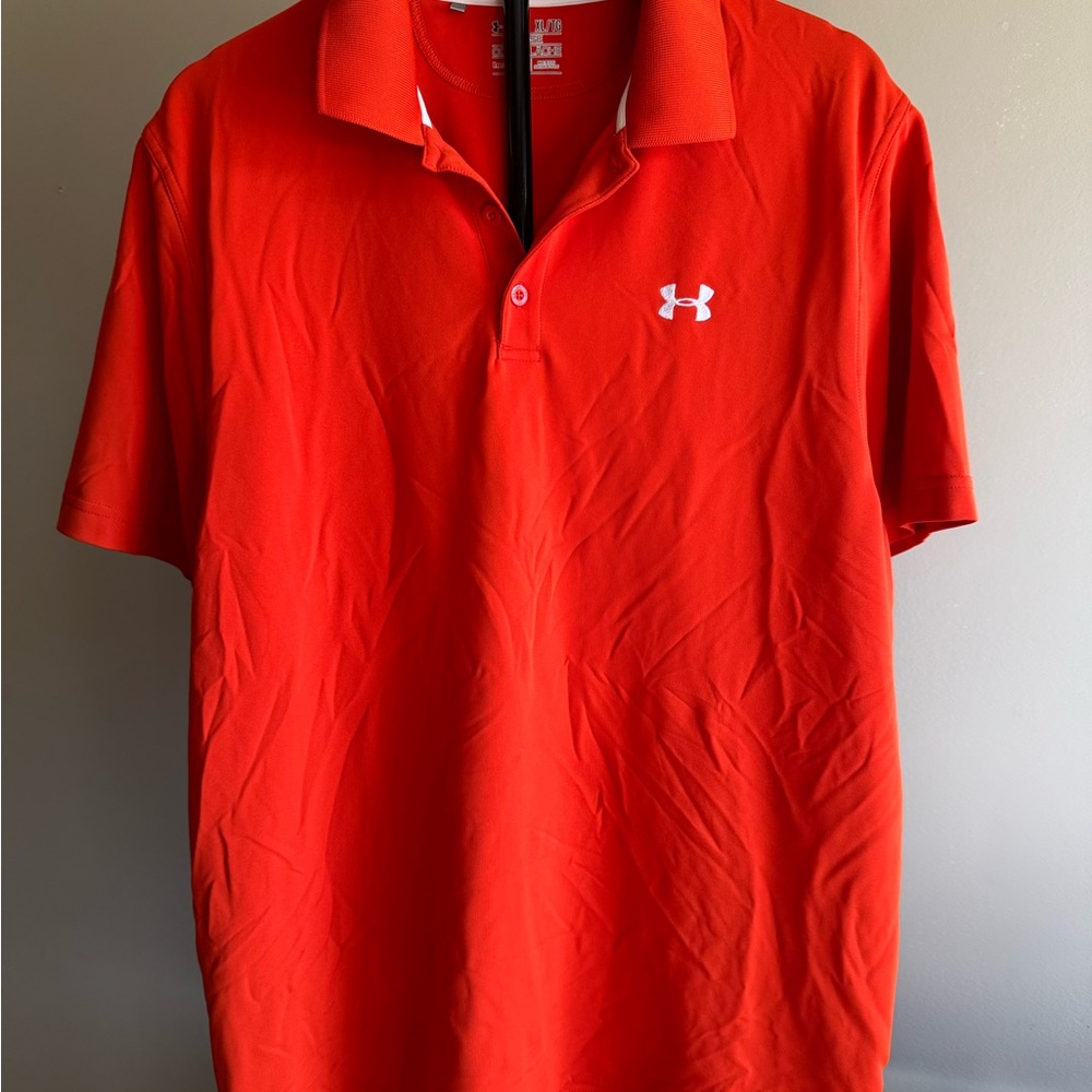 Under Armour Men's Red Polo Shirt